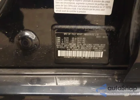 2012 Subaru Legacy 2.5I Premium z USA, uszkodzony, nr VIN 4S3BMBC64C3002765